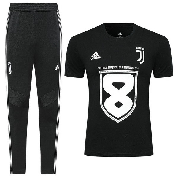 Camiseta de Entrenamiento Juventus Conjunto Completo 2019 2020 Negro